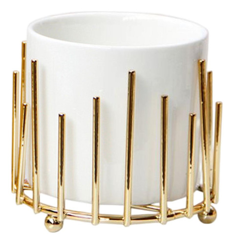 Soporte Para Brochas De Maquillaje, Recipiente Para Dorado S