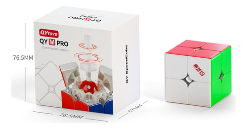 Cubo Mágico Magnético Profesional Qiyi M Pro Speed Cube 2x2x