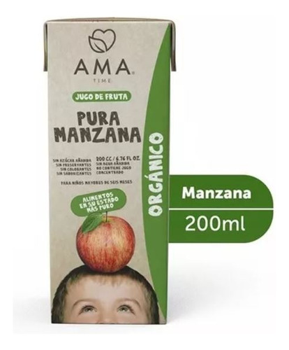 Ama Jugo Manzana Organico 200cc