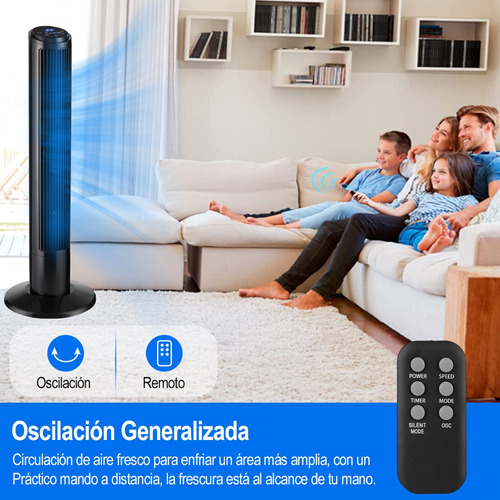 Ventilador De Torre Oscilante Control Remoteo 3 Vel