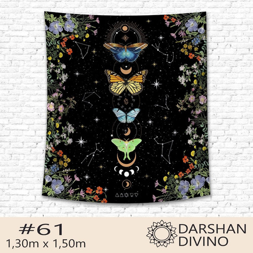 Imagen 6 de 10 de Tapiz Lona Tarot Astrologia Zodiaco Luna Unicos! 1.30x1.50m