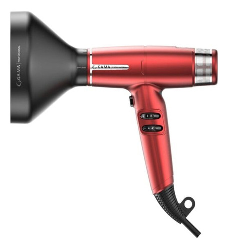 Secador Gama Iq Lite Ultra Light Dual Filter Rojo. Color Rojo Rojo