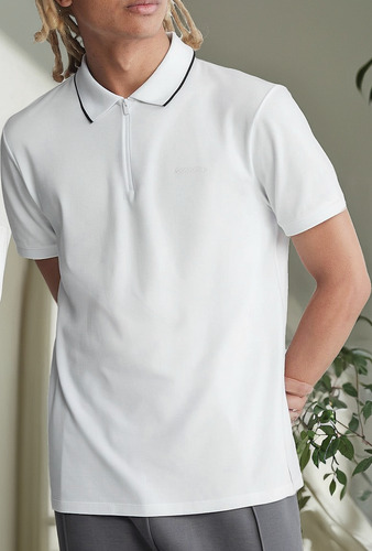 Polera Ck Calvin Klein Cuello Con Cierre Colores