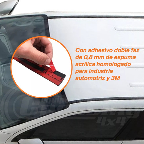 Moldura Baguetas De Techo Para Vw Amarok Juego 2 Piezas 3m