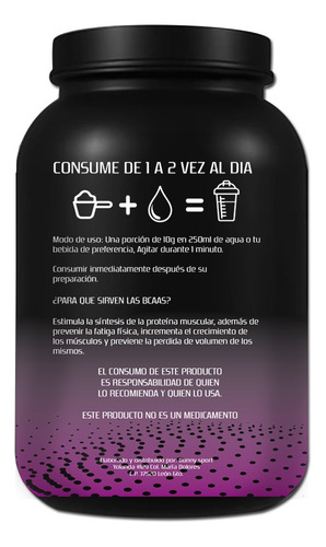Bcaas + Aminoácidos En Polvo Fast 1 Kg C/u Varios Sabores Mango / Moras