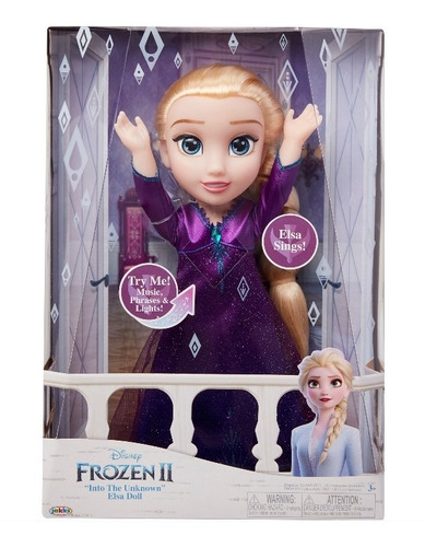 Princesa Elsa Frozen Ii Interactiva Luces Y Sonidos