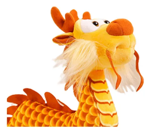 ( Muñeco De Dragón De Animales De Peluche Suave Amarillo