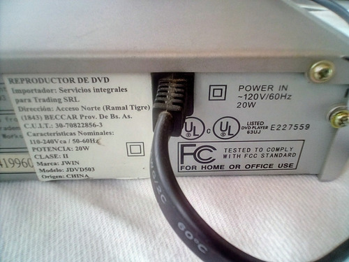 Reproductor Dvd Jwin Jd-vd503 Control Remoto Manual Karaoke