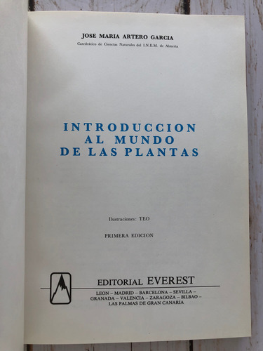 Botánica Historia Natural Básica / José María Artero Garcia (Usado)