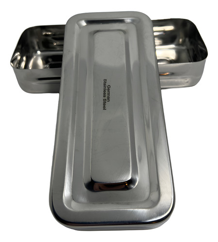 Caja De Acero Inoxidable 17x7x3cm Instrumental Quirúrgico