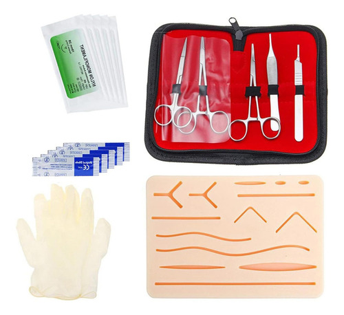 Simulador Sutura Na Pele Em Silicone Treino Profissional
