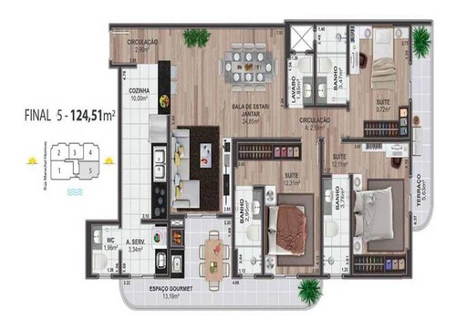 Imagem 12 de 14 de Apartamento - Venda - Forte - Praia Grande - Mjr20