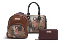 Comprar Set De Bolsas 3 Pzas Emily Goes Paris Nikky By Nicole Lee