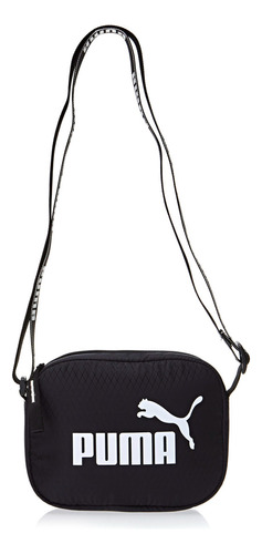 Bolsa Transversal Core Base Cross Body Bag Preta Puma Acambamento dos ferragens Níquel Cor Puma black Correia de ombro Preto Desenho do tecido Liso