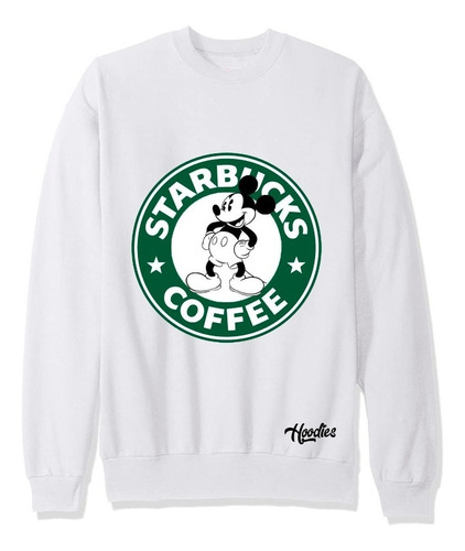  Buzo Saco Swetshirt Hoodie Starbucks Mickey Mouse 