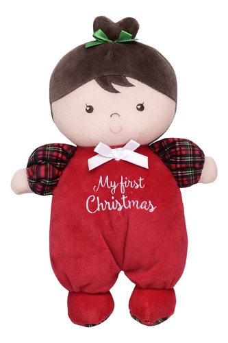 Little Me - Mueca De Peluche Con Mi Primer Bordado De Navida