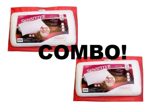 Combo Almohada Viscoelastica Sensitive Memoria C/cierre X2