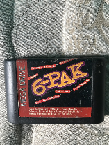 Cartucho 6-pak Sega Mega Drive Original Tec Toy