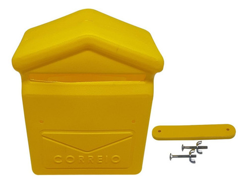 Caixa Correio Correspondência Cartas Pvc 25x20x10cm Plástico