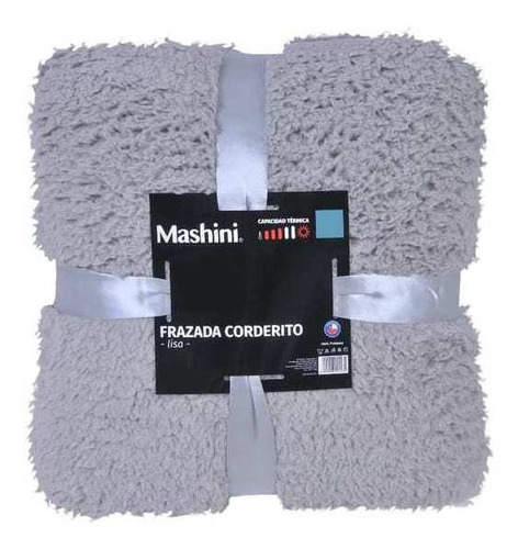 Frazada Sherpa Mashini 2 Plazas Taupe