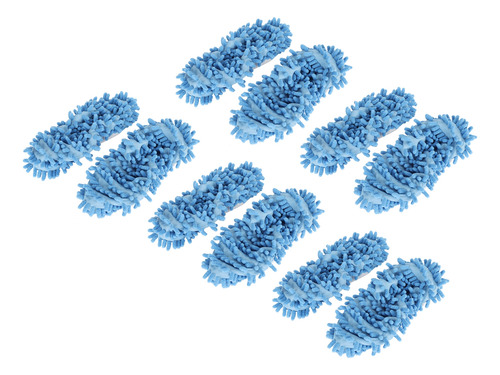 Zapatillas Azules Para Limpieza De Pisos, 10 Unidades, Pantu