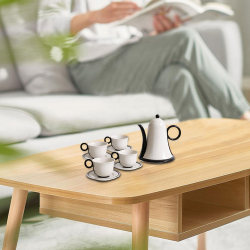 Juego De Tetera De Cerámica Con Tazas, Juego De Con 4 Tazas