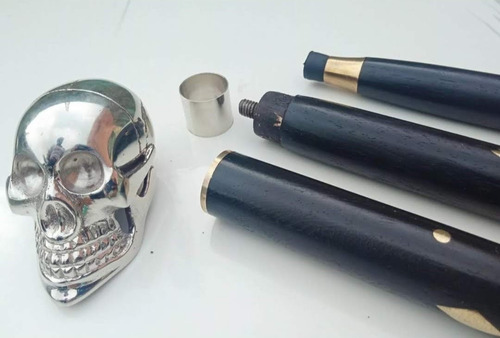 Bastón De Calavera Fino De Diseñador, Hecho A Mano