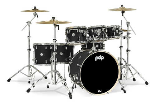 Bateria Pdp Concept Maple 7 Pz Shell Pack Color Satin Black