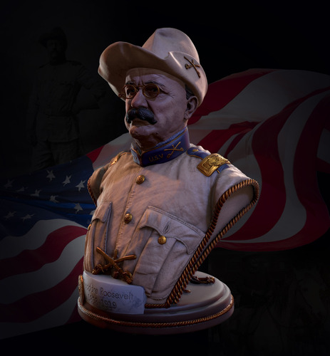Imagen 2 de 4 de Busto De Teodoro Roosevelt