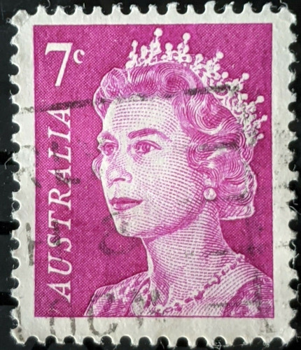 Imagen 4 de 4 de Estampillas Australia 1966 / 71 - Reina Isabel Ii
