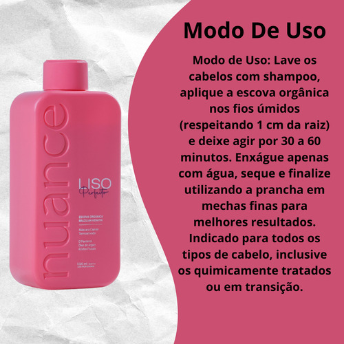 Kit Máscara Capilar Anti Frizz Liso Perfeito Nuance