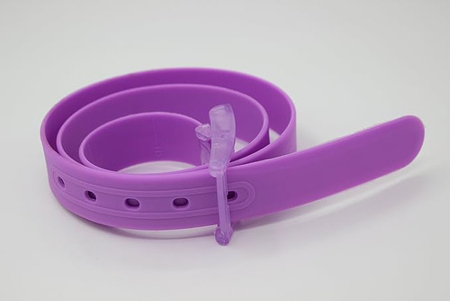 Pack 3 Cinturones Unisex Unitalla - Olores Frutales Color Violeta Talla 120