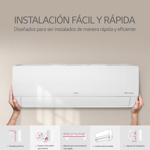 Imagen 10 de 10 de Aire Split Inverter Frío/calor LG S4-w24ke3a1 1070