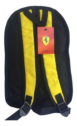 Mochila Shell Ferrari Oficial - Preta Ou Amarela | Frete grátis