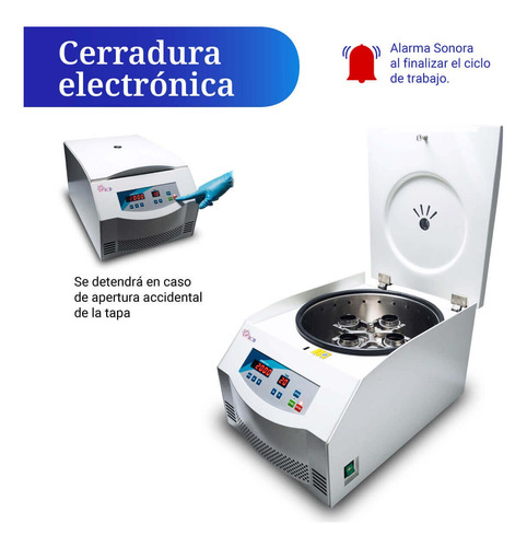 Centrifuga Clinica Con Rotor Oscilante 10ml/15ml/50ml/100ml