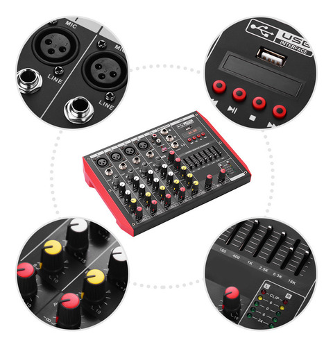N La Consola De Mezclas Admite La Mezcla Phantom Portable