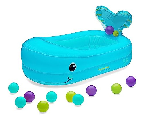 Infantino Whale Bubble - Juego De Tina Y Bola Inflable Color