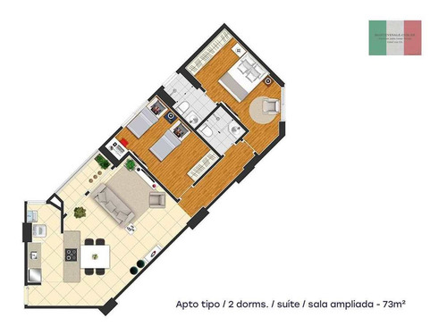 Imagem 18 de 30 de Edifício Prime - Novo - 74m² - 2 Dorms, 2 Vagas, Lazer Completo - V385