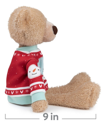 Gund Palillo De Dientos Con Suéter Navideño, Oso De Peluche