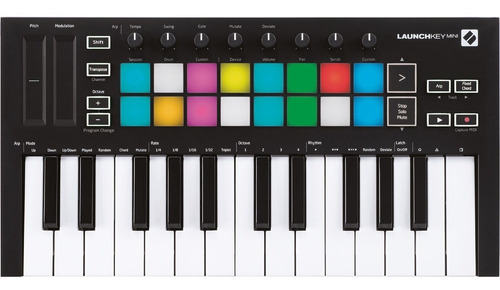 Controlador Midi Usb Novation Launchkey Mini Mk3 25 Teclas