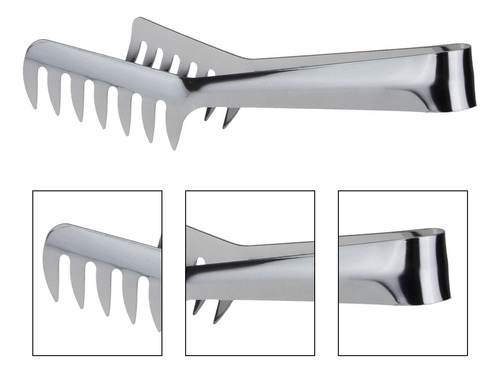 Pinzas Para Servir Pasta, Clip De Acero Inoxidable Para Espa