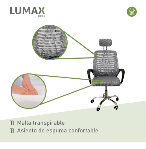 Silla Ejecutiva Lumax Ergonómica Mesh Samana