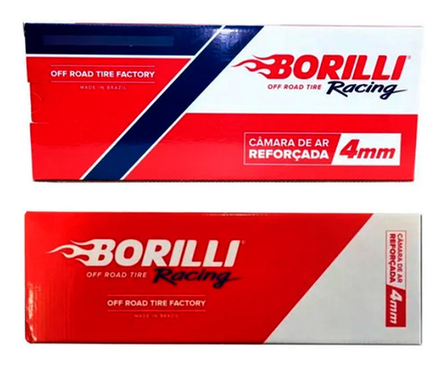 Kit Pneus Borilli 90/100-21+110/100-18 + Camaras Aro 21 E 18