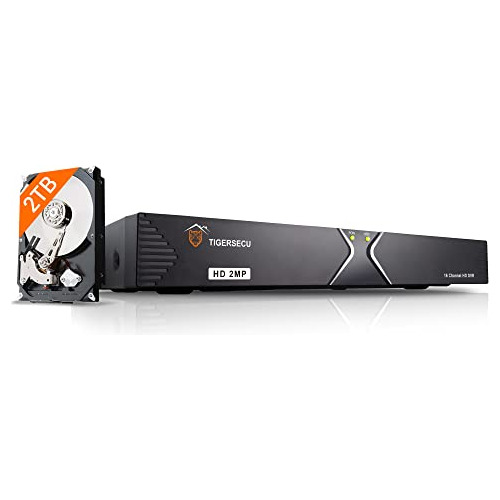 Tigersecu Super Hd 1080p 16 Canales Híbrido 4 En-1 Dvr Graba