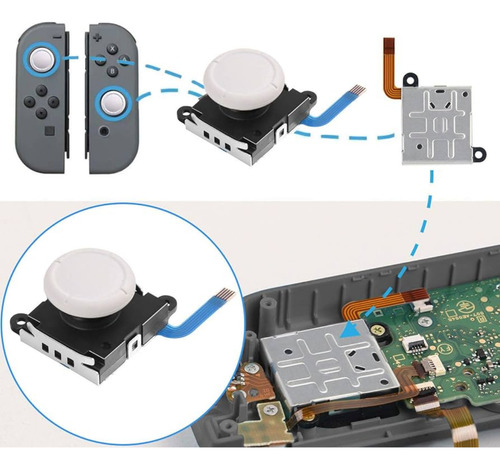 Analógico Stick Para Joy-con / Nintendo Switch Lite Blanco