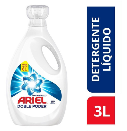 Detergente Líquido Ariel Doble Poder 3l