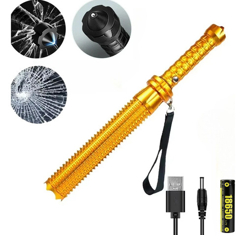 Linterna Led Telescópica Con Zoom En Forma De Diente De Lobo