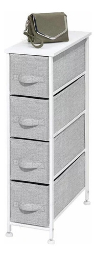 Mueble Organizador Tela Y Acero 4 Cestos Cajones