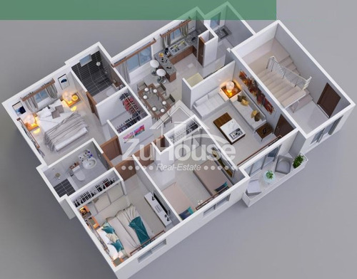 Imagen 6 de 8 de Apartamento En 3er Nivel En Planos En La Barranquita Wpa56 C