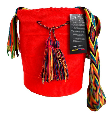 Imagen 3 de 10 de Mochila Wayuu Original Artesanias Guajiras Hecho A Mano